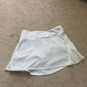 White LuluLemon Tennis Skirt